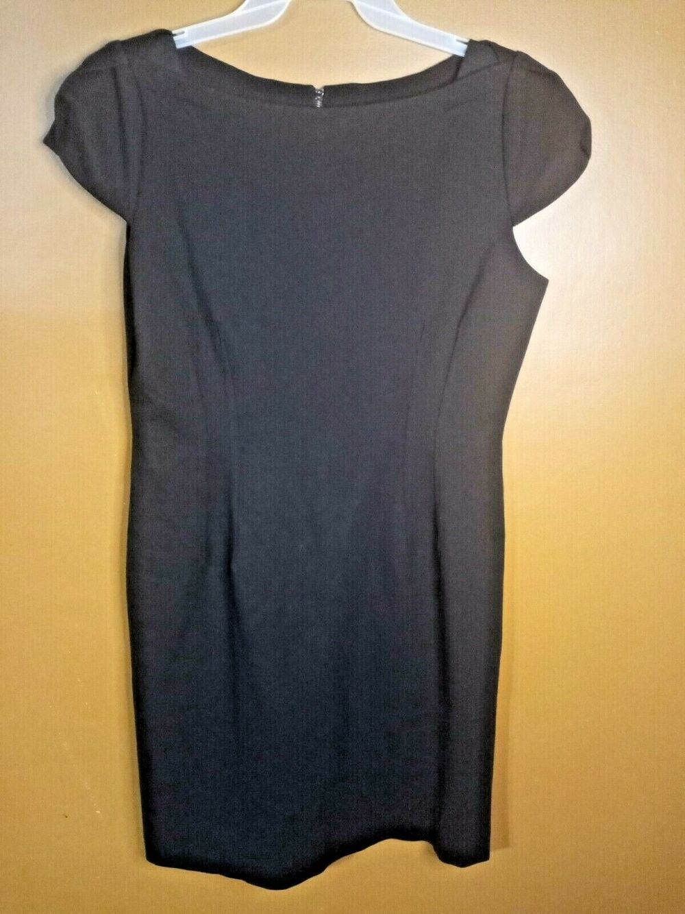 Antonio Melani Black Short Sleeve Sheath Dress Size 14
